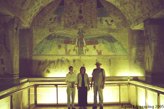 In a tomb, Valley of the Kings